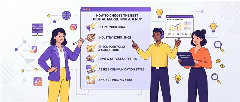 Como escolher uma agência de marketing digital: checklist completo