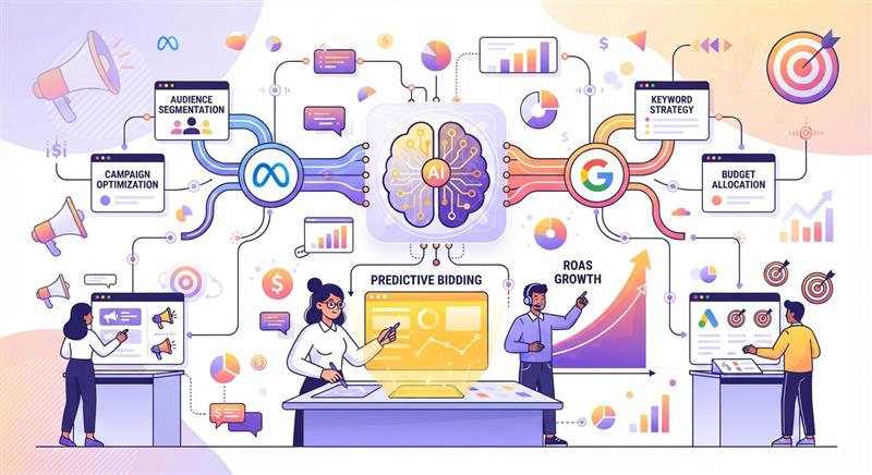 Meta Ads e Google Ads: como a automação com inteligência artificial reduz o custo por lead