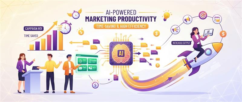 Produtividade com IA no marketing: como fazer mais com o mesmo time