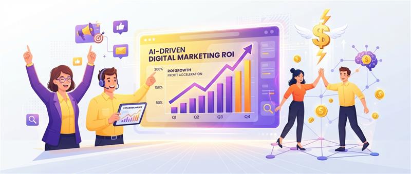 ROI de marketing digital com IA: como medir o retorno de verdade